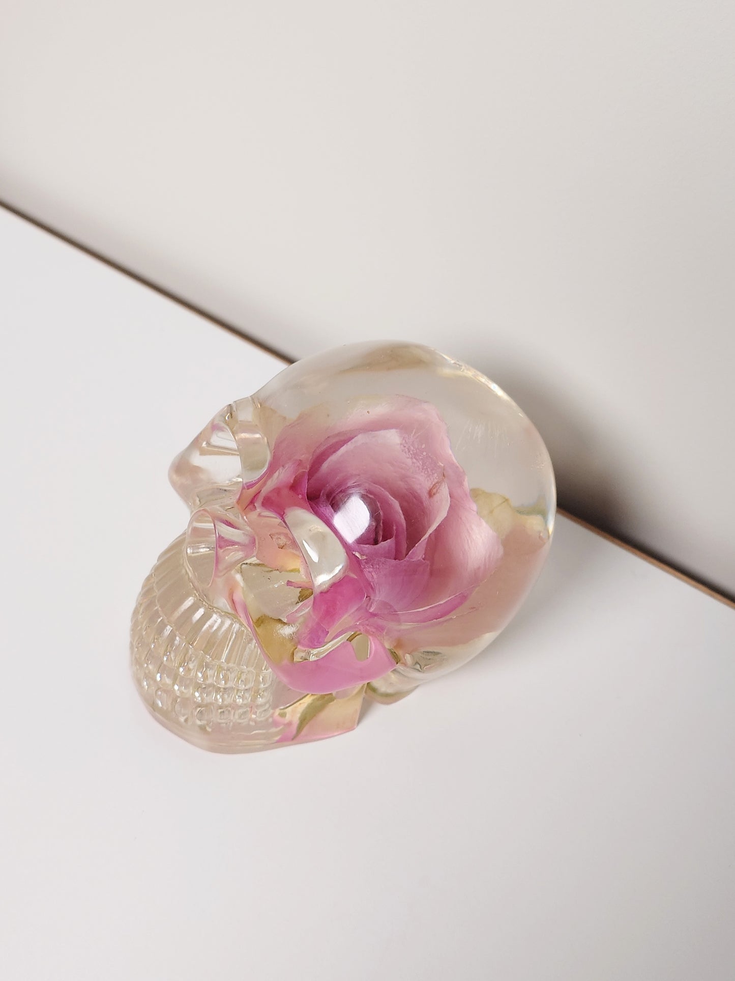Hodeskalle rosa rose