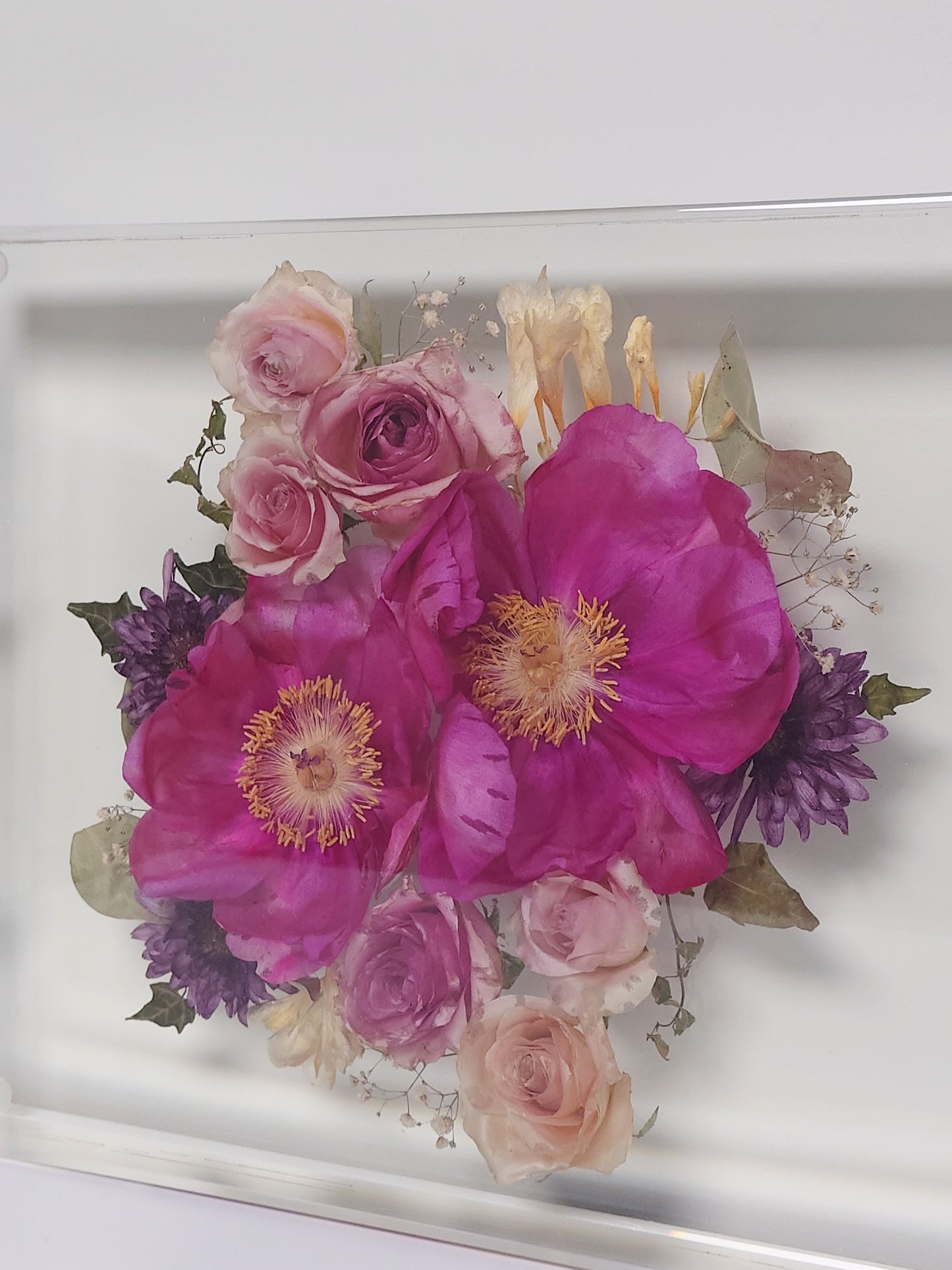 Pyntefat med tørkede blomster