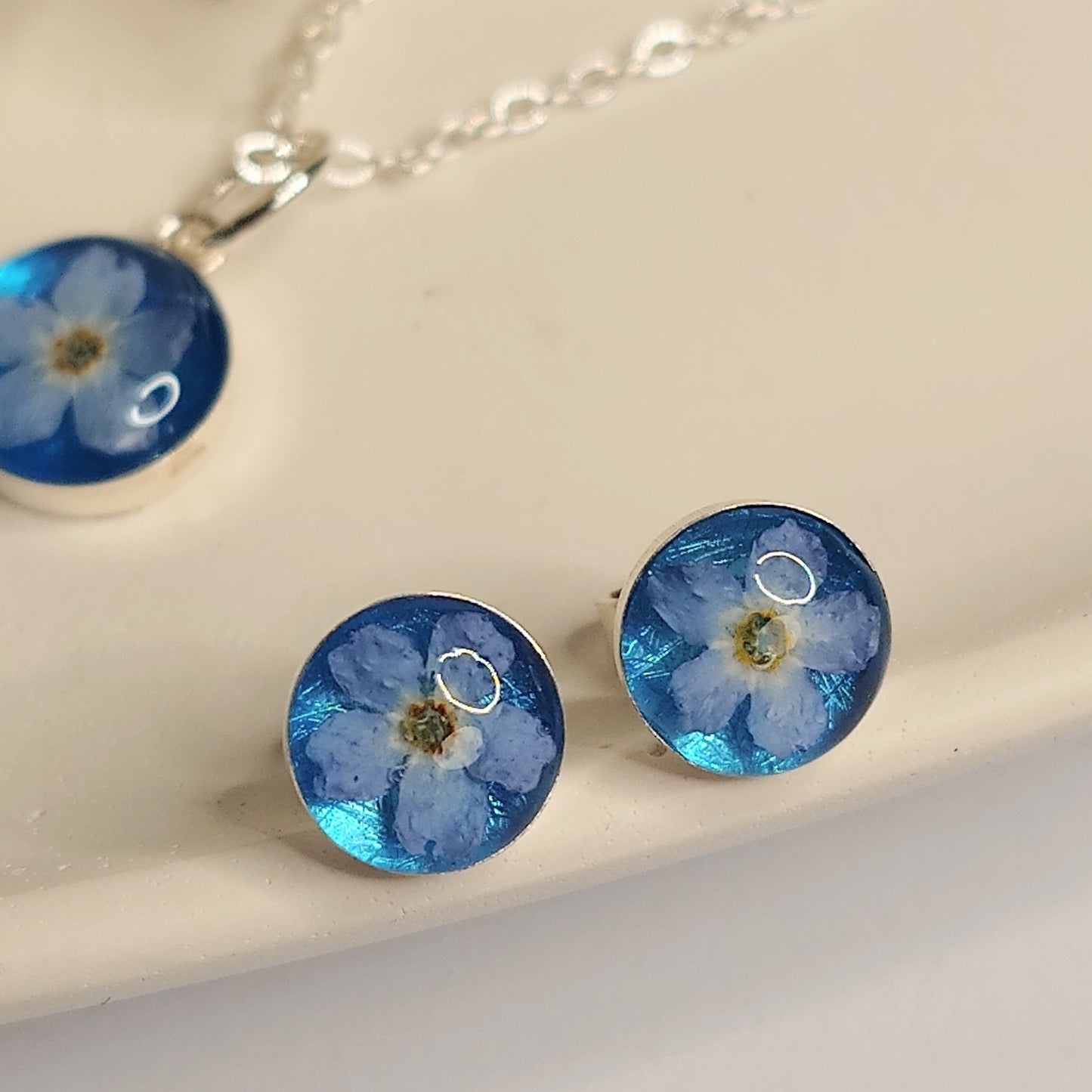 Forglemmegei øredobber