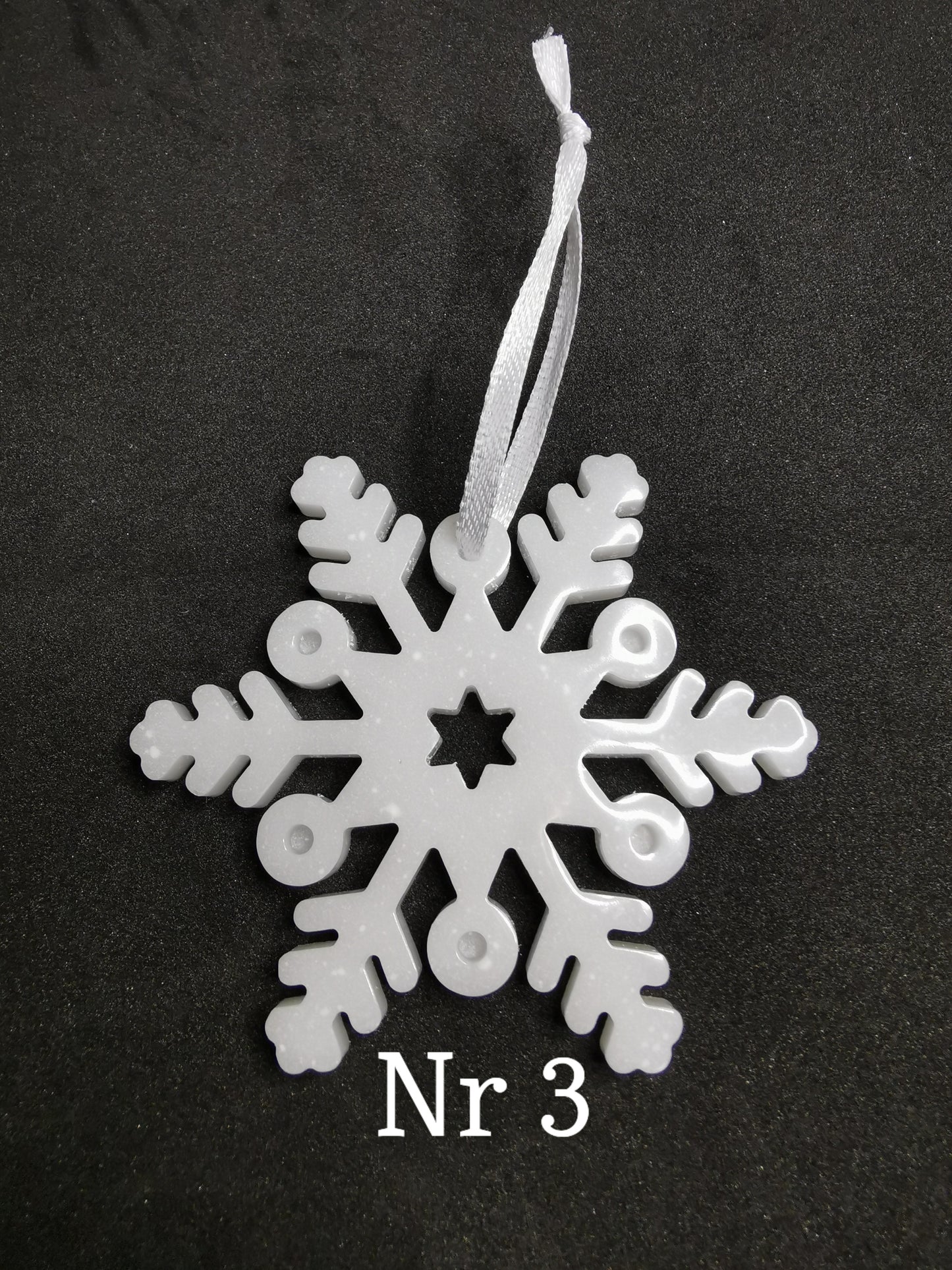 Snøfnugg juletrepynt stor