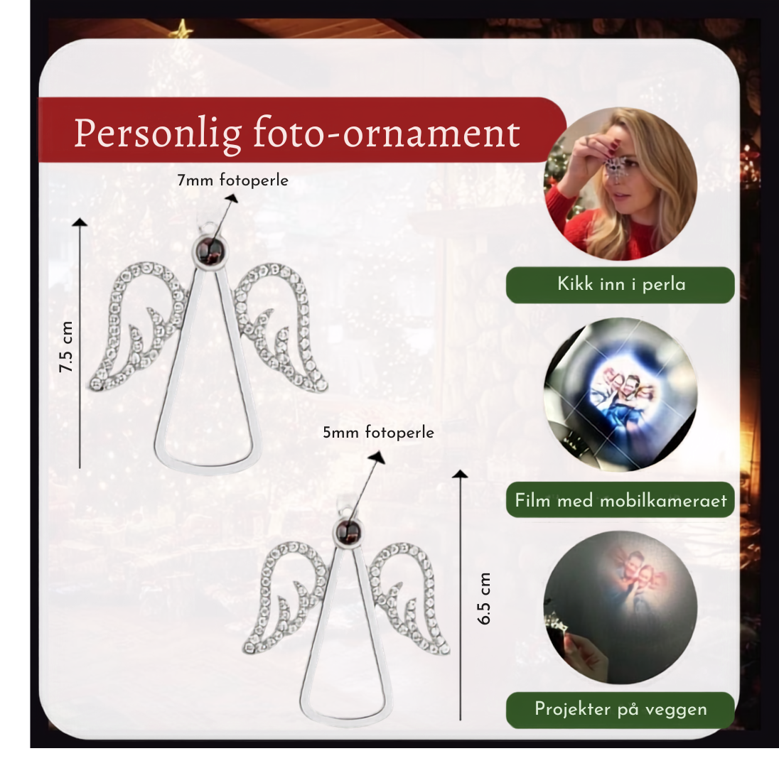 Fotoornament engel