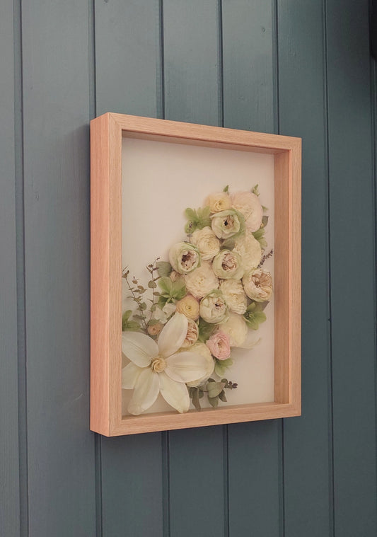 Brudebuketten i ramme