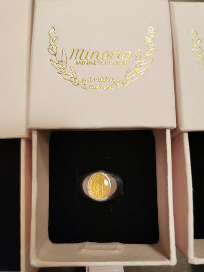 Martin oval signetring