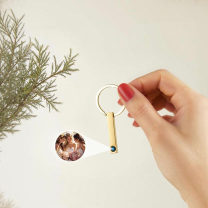 Fotonøkkelring minimalistisk med gravering