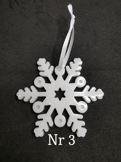 Snøfnugg juletrepynt stor
