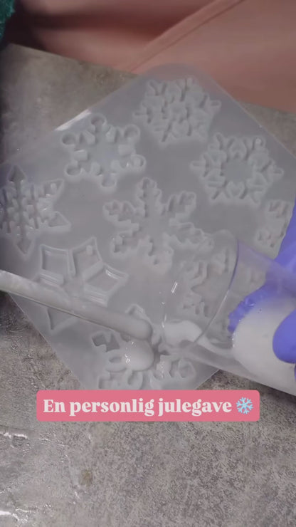 Snøfnugg juletrepynt liten